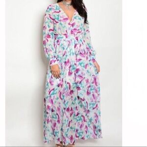 New XTAREN Floral Maxi Dress size 2X 🌸🌹🌺 M